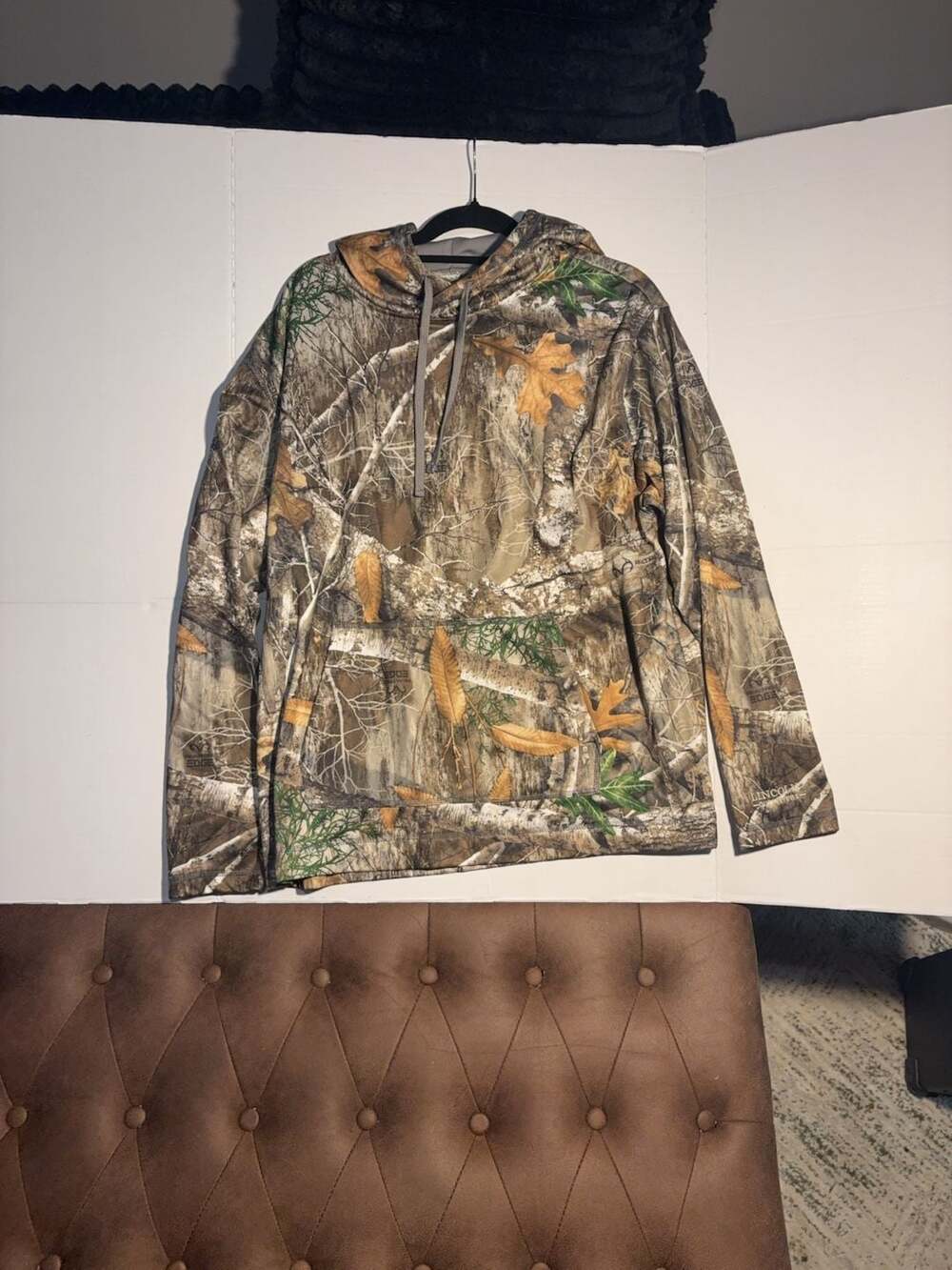 Lincoln Outfitters Realtree Edge Camo Fleece Lined Hoodie Size XL